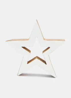 Decorazione stella in legno