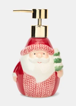 Dispenser sapone liquido in ceramica dipinta