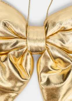 Fiocco piccolo in tessuto lamè