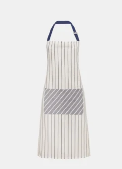 Grembiule a righe in puro cotone