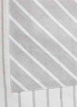 Grembiule cotone con tasca a righe