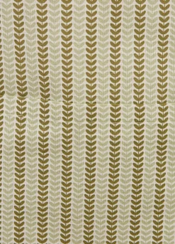 Grembiule in puro cotone con stampa foglie