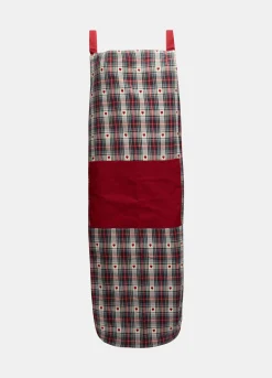 Grembiule lungo in cotone con motivo cuori