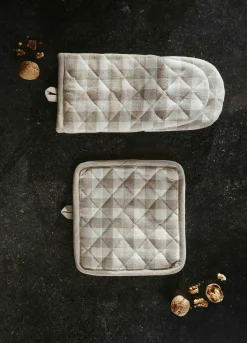 Guanto da cucina in cotone a quadretti