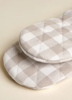 Guanto da cucina in cotone a quadretti