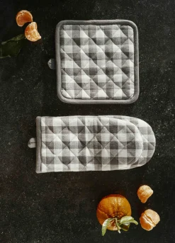 Guanto da cucina in cotone a quadretti