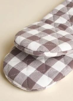 Guanto da cucina in cotone a quadretti