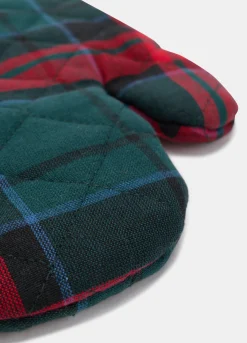 Guanto da forno a scacchi in cotone