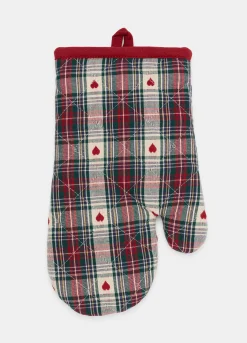 Guanto da forno in cotone con motivo cuori