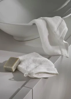 Guanto esfoliante di puro cotone