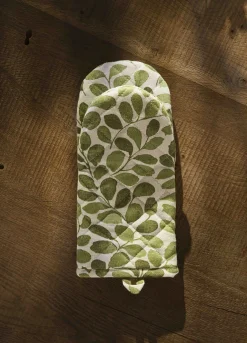 Guanto in puro cotone biologico a foliage