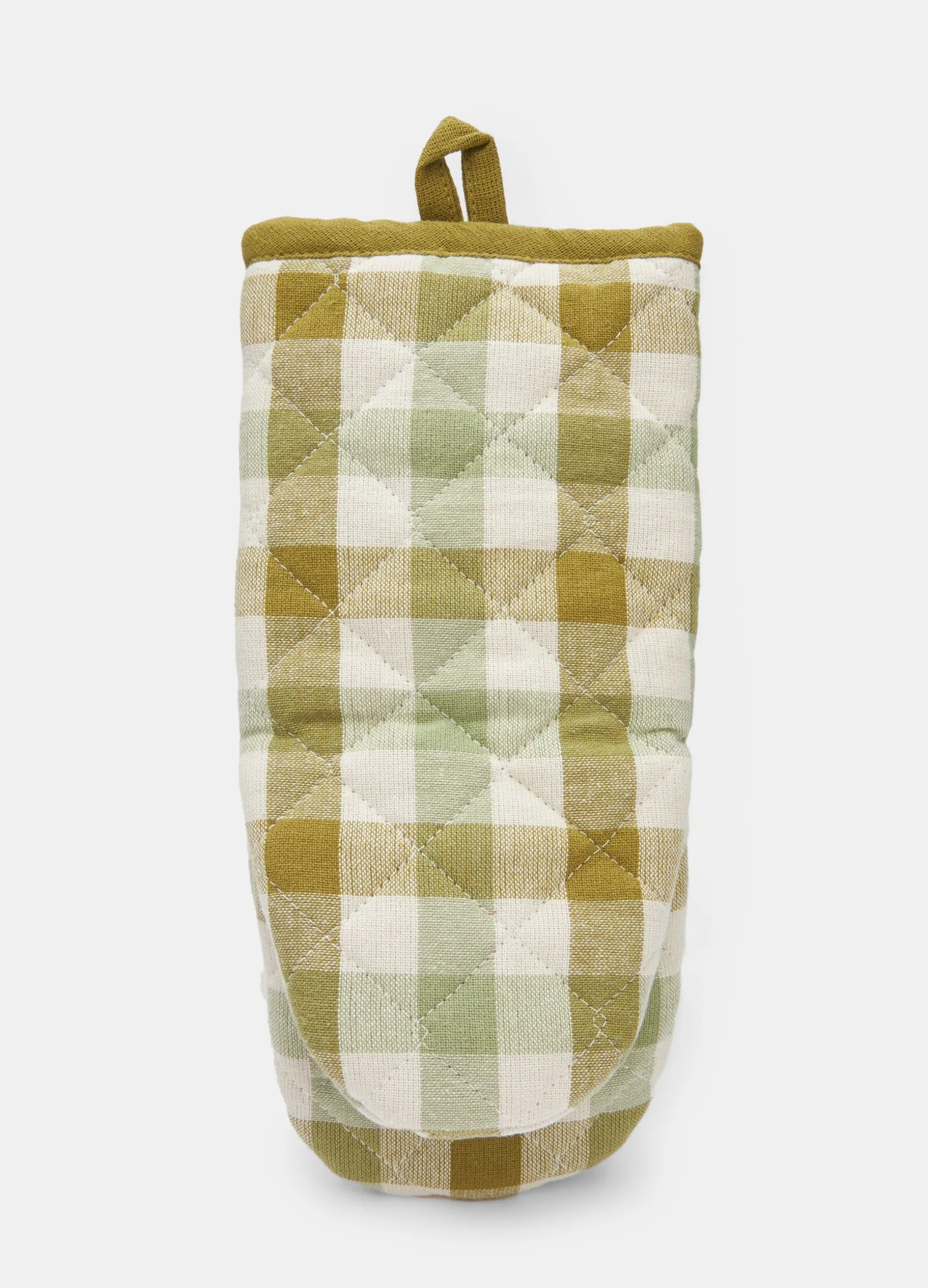 Guanto in puro cotone biologico a quadri