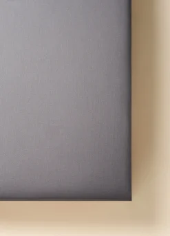 Lenzuolo a 2 piazze con angoli in cotone effetto mélange