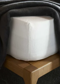 Lenzuolo a 2 piazze con angoli in puro lino