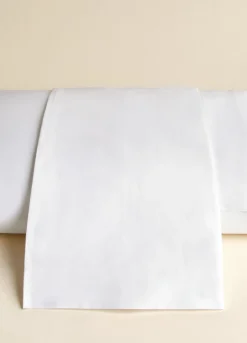 Lenzuolo a 2 piazze in raso di puro cotone tc225