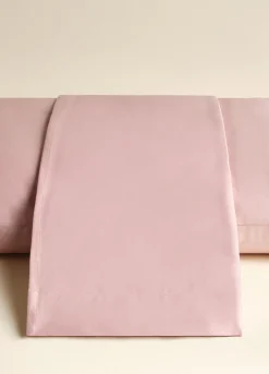 Lenzuolo a 2 piazze in raso di puro cotone tc221