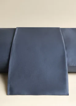 Lenzuolo a 2 piazze in raso di puro cotone tc220