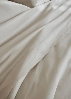 Lenzuolo a 2 piazze in raso di puro cotone tc224