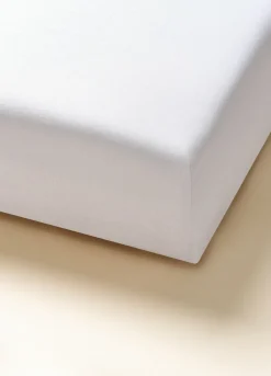 Lenzuolo a due piazze con angoli in cotone leggero