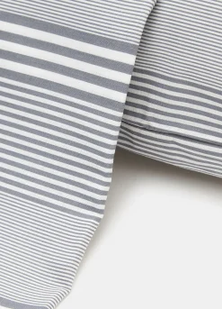 Lenzuolo a righe di puro cotone