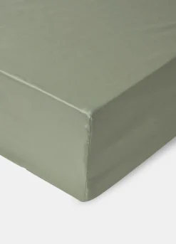 Lenzuolo con angoli a 2 piazze in raso di puro cotone tc222