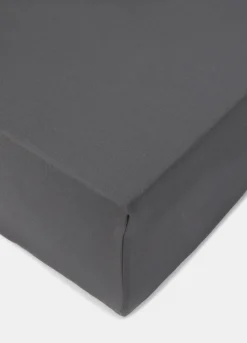 Lenzuolo con angoli a due piazze in raso di cotone