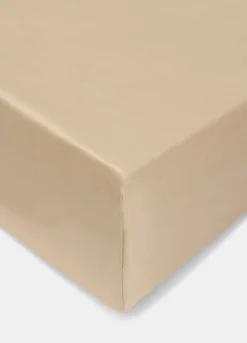 Lenzuolo con angoli a due piazze in raso di cotone