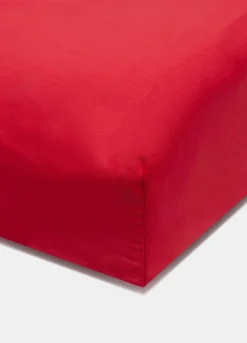 Lenzuolo con angoli a due piazze in tela di cotone