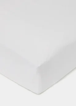 Lenzuolo con angoli in percalle di cotone Made in Italy