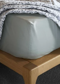 Lenzuolo con angoli in percalle di cotone Made in Italy