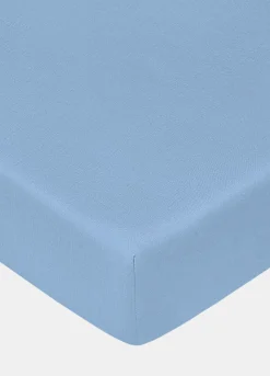 Lenzuolo matrimoniale con angoli tinta unita puro cotone