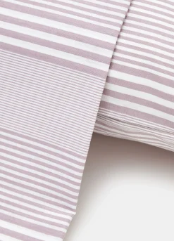 Lenzuolo rigato in puro cotone