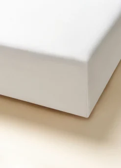 Lenzuolo singolo con angoli in percalle di cotone
