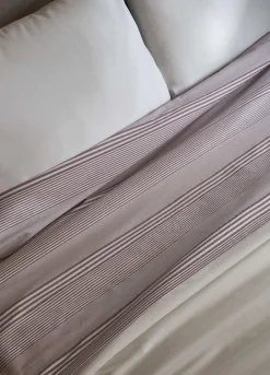 Lenzuolo una piazza e mezzo in cotone a righe irregolari