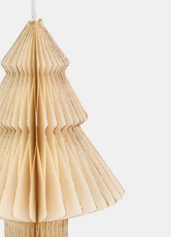 Ornamento a forma di alberello in carta