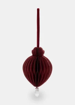 Ornamento a goccia per albero di Natale in carta