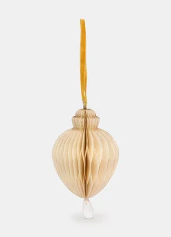 Ornamento a goccia per albero di Natale in carta