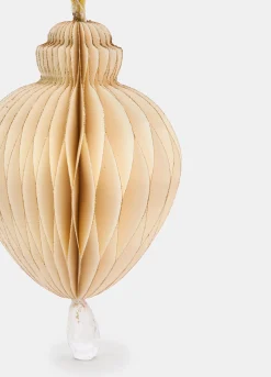 Ornamento a goccia per albero di Natale in carta