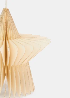 Ornamento a stella per albero di Natale in carta