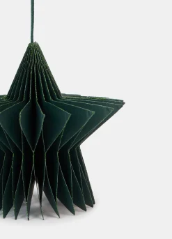 Ornamento a stella per albero di Natale in carta