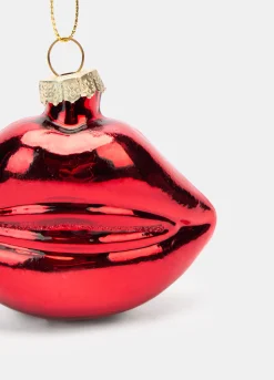 Ornamento labbra in vetro