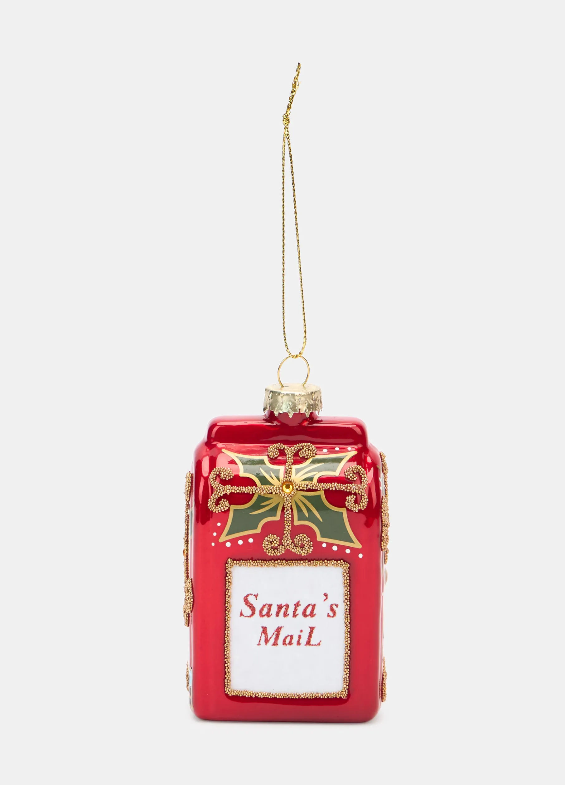 Ornamento Santa's Mail in vetro