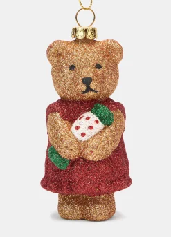 Ornamento Teddy Bear glitterato