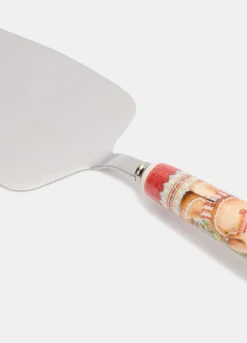 Paletta per torta natalizia con manico in porcellana