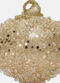 Pallina a goccia con glitter e perline in vetro