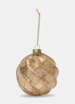 Pallina grande in vetro anticato