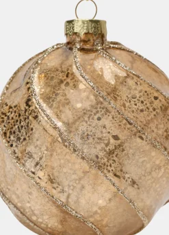 Pallina grande in vetro anticato