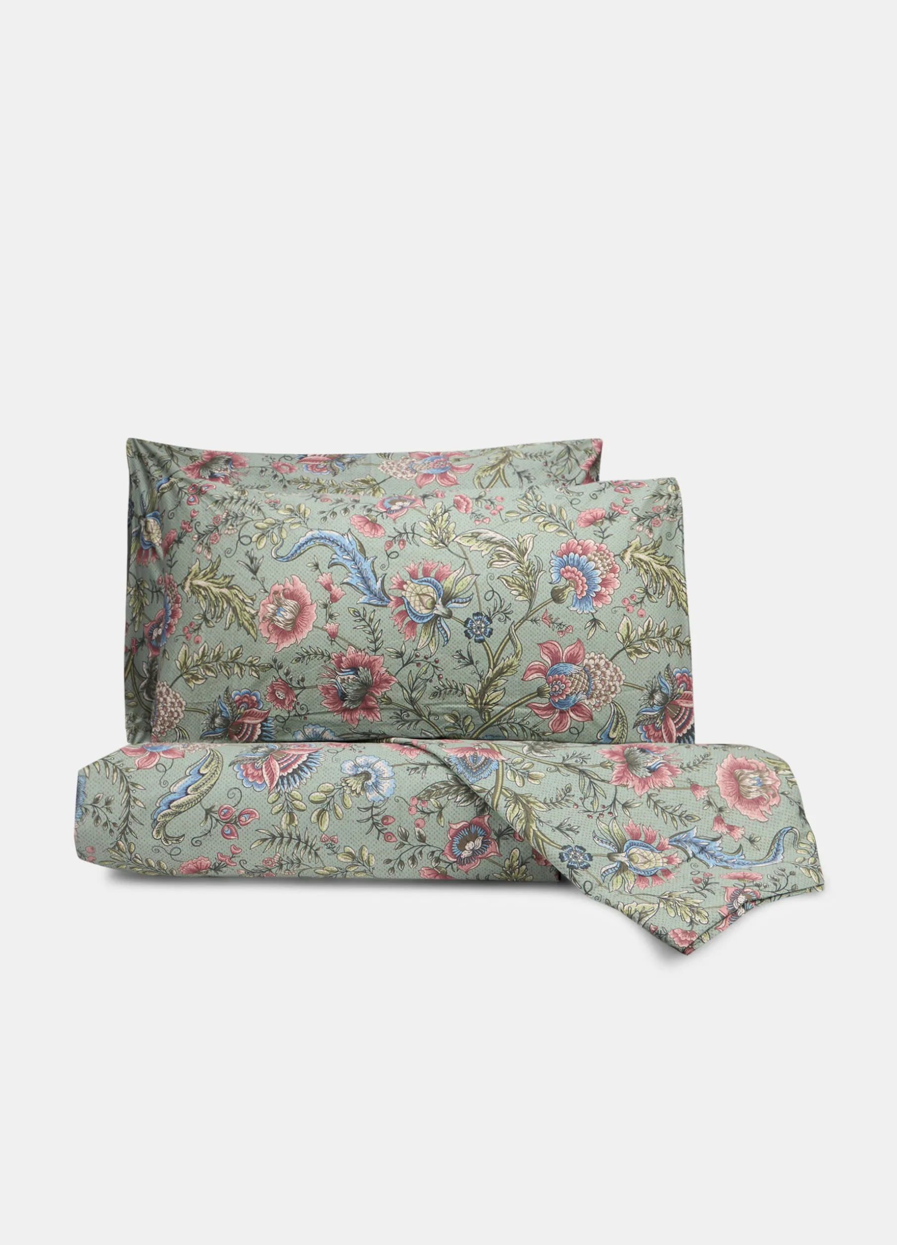 Parure copripiumino a due piazze con motivo floreale