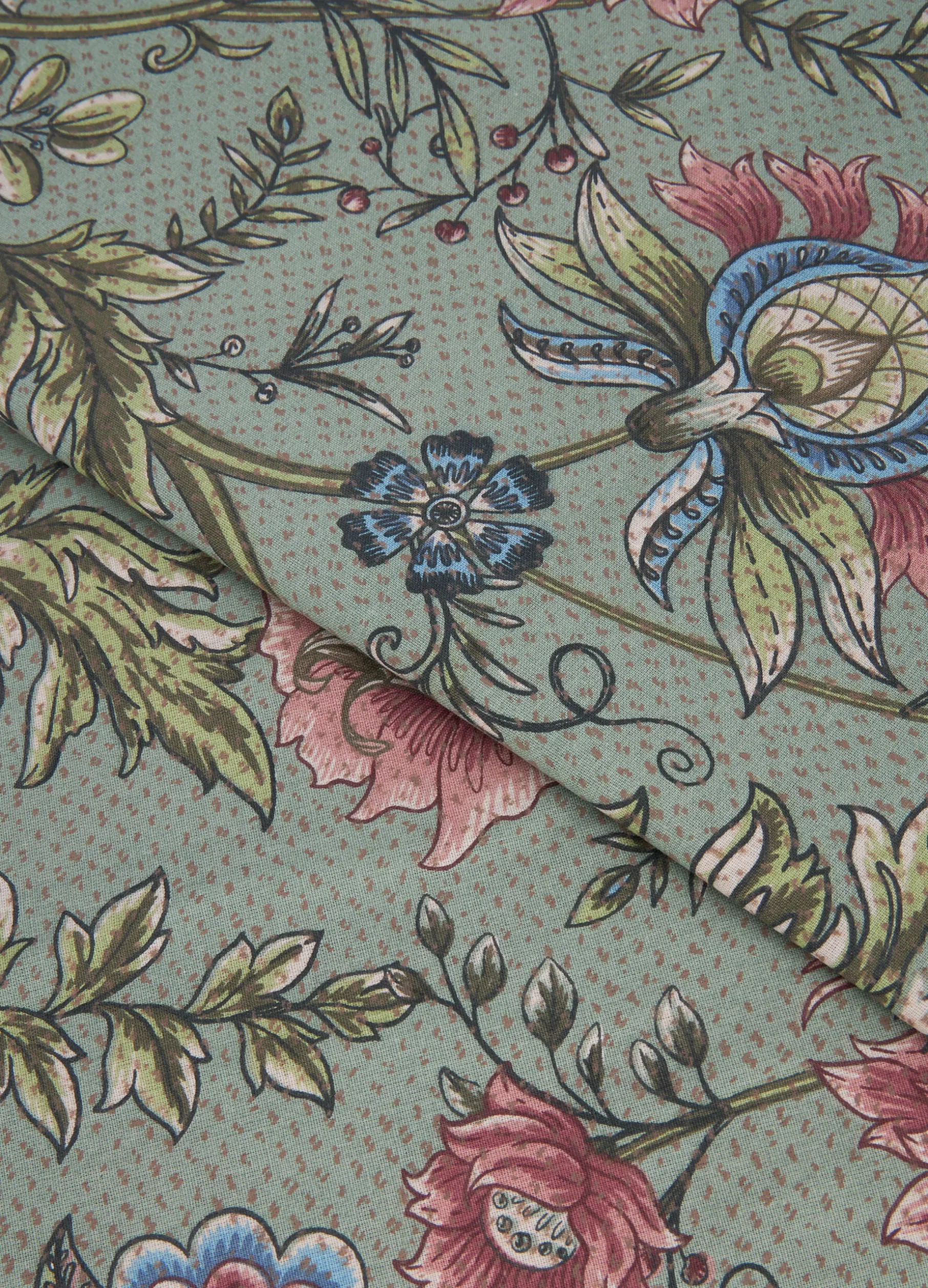 Parure copripiumino a due piazze con motivo floreale