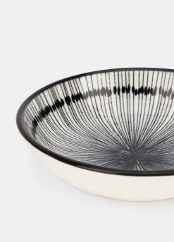 Piattino bicolore in ceramica